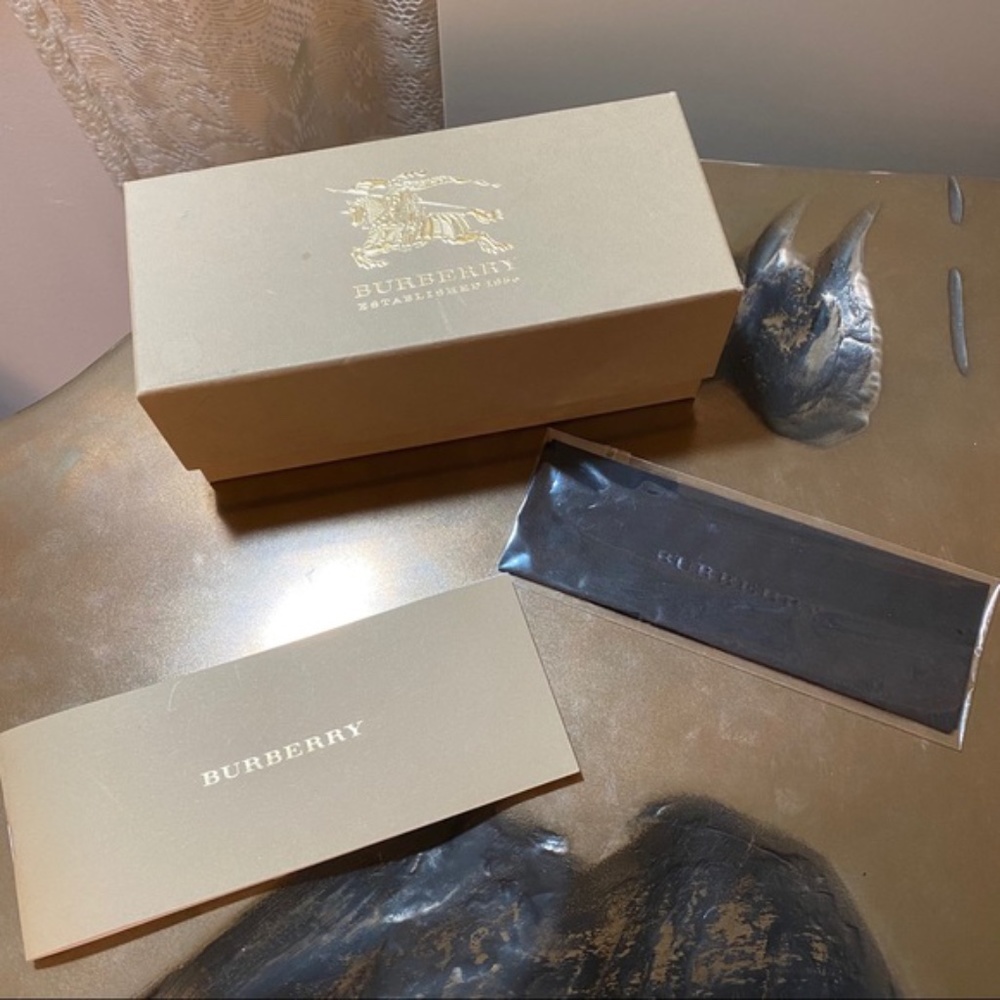 New BURBERRY Prorsum Authentic Sunglasses cleaning cloth Box 3 SET! All Original